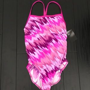 Nike Swimsuit One Piece Pink/purple Print